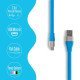 Καλώδιο Φόρτισης - Δεδομένων Micro Usb Μπλε 1.2M Καλώδιο Φόρτισης - Δεδομένων Micro Usb Μπλε 1.2M