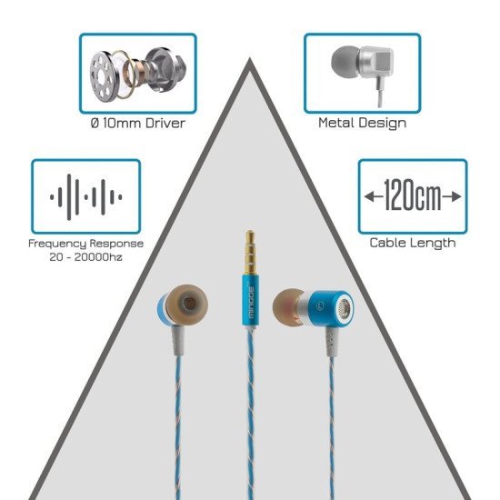 Metal Stereo Hi-Fi Handsfree M13 Blue