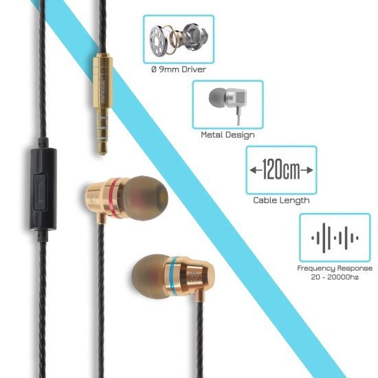 Stereo Hi-Fi Handsfree M206 Gold Stereo Hi-Fi Handsfree M206 Gold