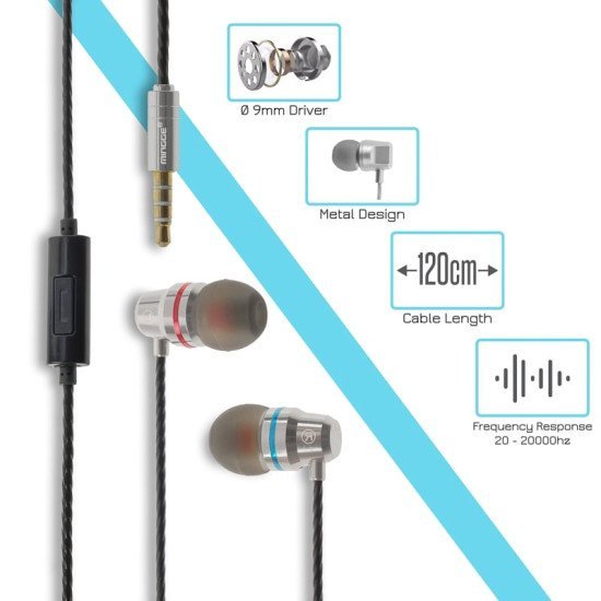 Stereo Hi-Fi Handsfree M206 Silver Stereo Hi-Fi Handsfree M206 Silver