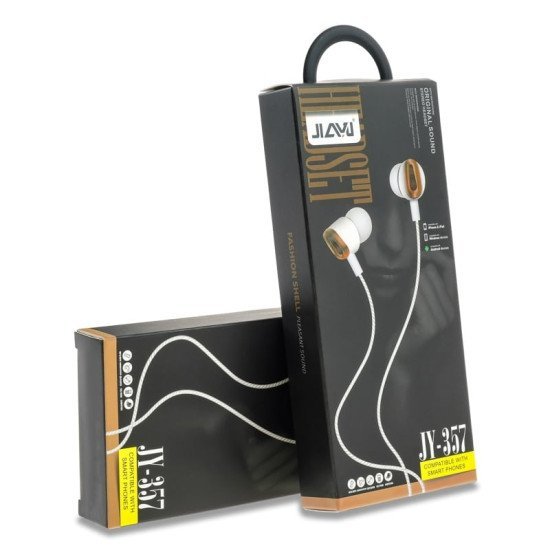 Stereo Hi-Fi Handsfree Jy-357 White/Gold