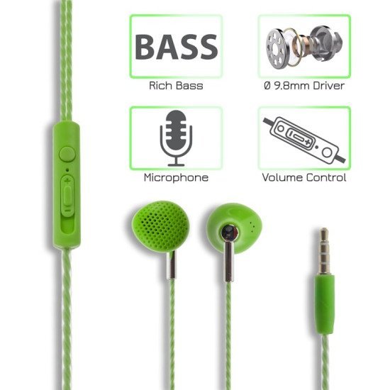 Stereo Hi-Fi Handsfree Jy-352 Green