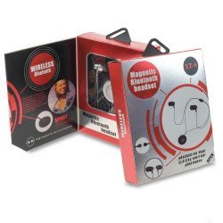 Magnetic Bt Headset Xt-8 White