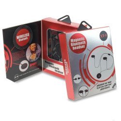 Magnetic Bt Headset Xt-8 Black
