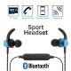 Magnetic Bt Headset Ms-T3 Blue