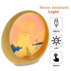 Μοντέρνο επιτραπέζιο φωτιστικό nature sunset