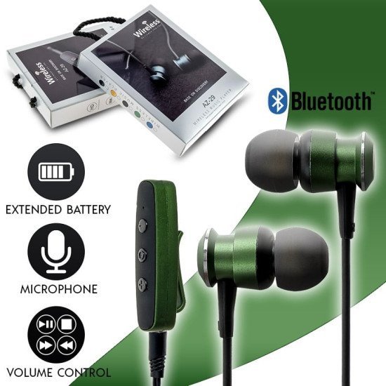 Magnetic Bt Headset Az-29 Green Magnetic Bt Headset Az-29 Green