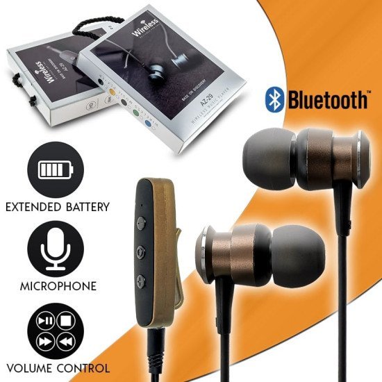 Magnetic Bt Headset Az-29 Gold Magnetic Bt Headset Az-29 Gold