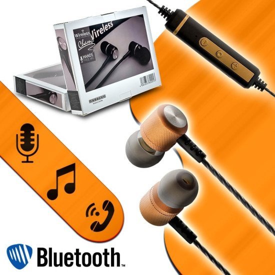 Magnetic Bt Headset Az-26 Gold Magnetic Bt Headset Az-26 Gold