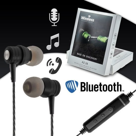 Magnetic Bt Headset Az-28 Black