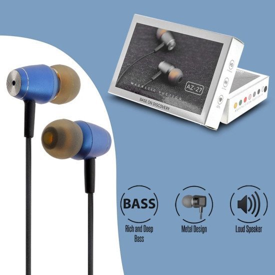 Magnetic Headset Az-27 Blue