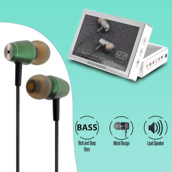 Magnetic Headset Az-27 Green
