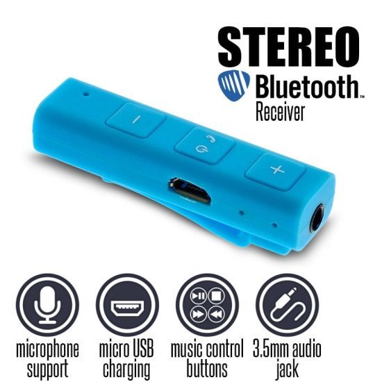 Stereo Bluetooth Πέτου Χωρίς Ακουστικά Cyan Stereo Bluetooth Πέτου Χωρίς Ακουστικά Cyan