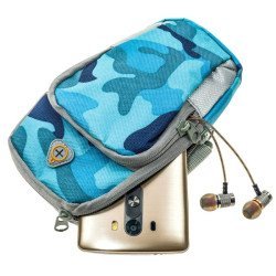 Θήκη Τηλεφώνου Για Μπράτσο (Blue-Camo)