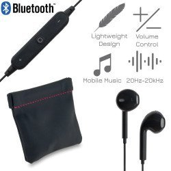 Bt stereo handsfree black +θήκη