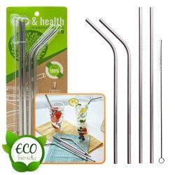 Eco & health - ανοξείδωτα μεταλλικά καλαμάκια