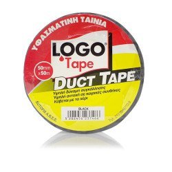 Logo Πλατιά Υφασμάτινη Ταινία 50Mm X 50M Mαύρη