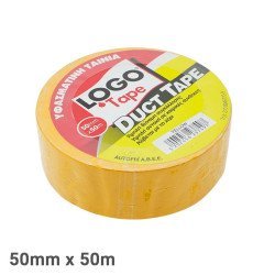 Logo Πλατιά Υφασμάτινη Ταινία 50Mm X 50M Kίτρινη