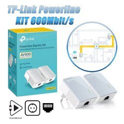 Powerline tp-link pa411kit 500 mbit/s 2 τεμάχια
