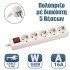 Πολύπριζο 5 Θέσεων Με Καλώδιο 3X1,5Mm 3M Και Προστασία Επαφών