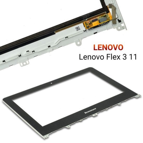 Lenovo flex 3 11 11.6" touch glass digitizer (white) grade a- Lenovo flex 3 11 11.6" touch glass digitizer (white) grade a-