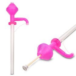 Αντλία μετάγγισης υγρών χειροκίνητη ροζ