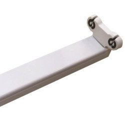 Φωτιστικό Διπλό Μεταλλικό Slim Για Led Tube 2Χ1.20M
