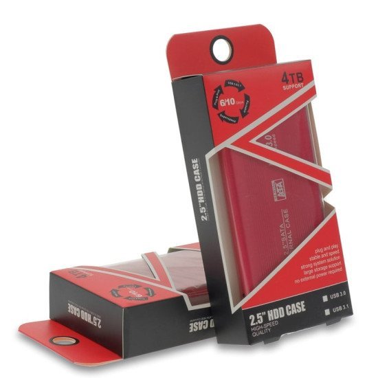 External Case Hdd 2.5'' Sata Usb 3 Red External Case Hdd 2.5'' Sata Usb 3 Red