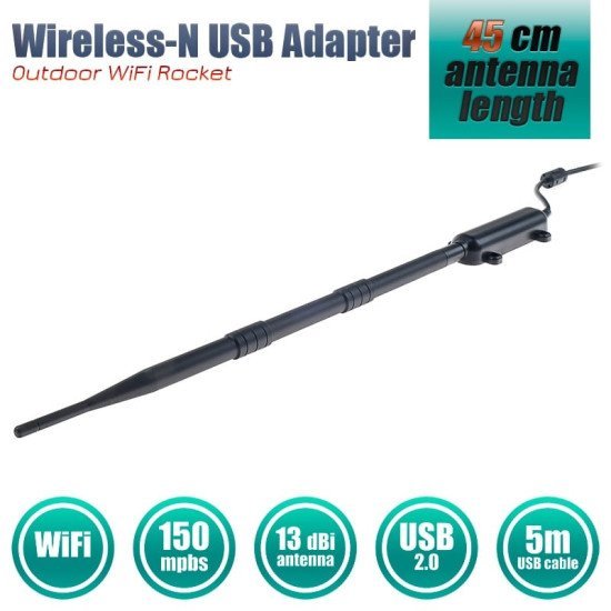 Wireless-ν antenna usb adapter Wireless-ν antenna usb adapter