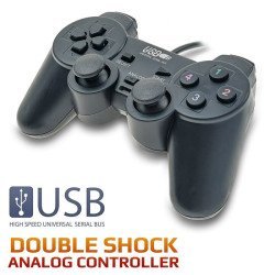 Gaming pad για pc με δόνηση double shock