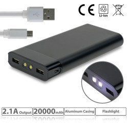 Powerbank 20000Mah With Flashlight