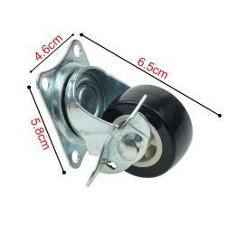 Ροδάκι με στοπ περιστρεφόμενο ø50mm