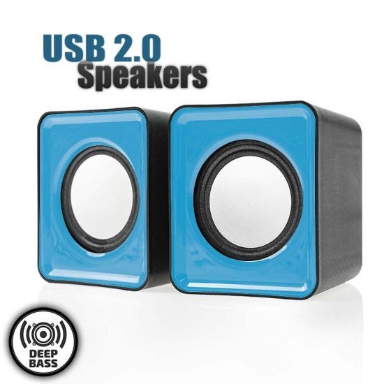 Στέρεο Ηχεία Usb 2.0 V310 Μπλε/Μαύρο