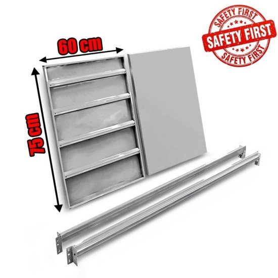 Μονό Ράφι Βαρέως Τύπου 150X60 Λευκό