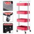 Εργαλειοφορέας 4 Επιπέδων 45X35X107 Λευκό-Κόκκινο