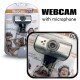 Επιτραπέζια Webcamera Usb Με Μικρόφωνο Ασημί Επιτραπέζια Webcamera Usb Με Μικρόφωνο Ασημί