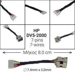 Dc Jack Hp Dv5-2000