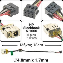 Dc Jack Hp Sleekbook 6