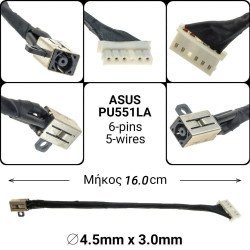 Dc Jack Asus Pu551La