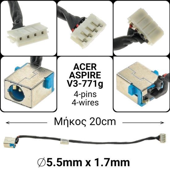 Dc Jack Acer V3-771 Dc Jack Acer V3-771