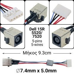 Dc Jack Dell 15R/5520/7520