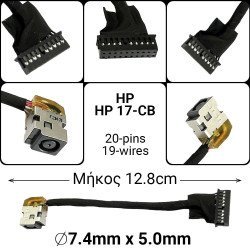 Dc Jack Hp Omen 17-Cb Tpn-C144