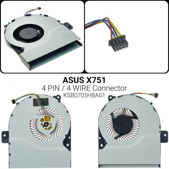 Ανεμιστήρας Asus X751 Ανεμιστήρας Asus X751