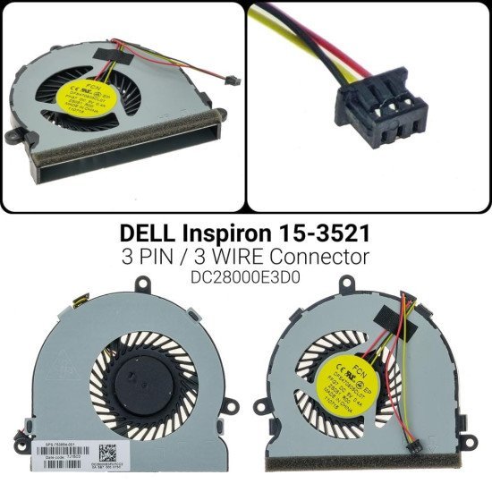 Ανεμιστήρας Hp 15-R / Dell 15-3521 Ανεμιστήρας Hp 15-R / Dell 15-3521