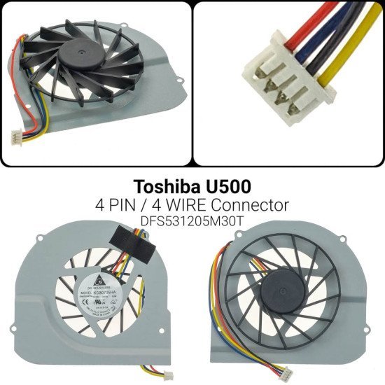 Ανεμιστήρας Toshiba U500 Ανεμιστήρας Toshiba U500