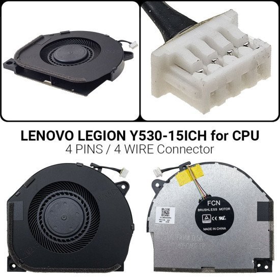 Ανεμιστήρας Για Lenovo Legion Y530-15Ich Cpu Ανεμιστήρας Για Lenovo Legion Y530-15Ich Cpu