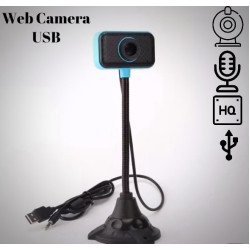 Επιτραπέζια Webcamera Usb Με Μικρόφωνο Μαύρο-Μπλε Επιτραπέζια Webcamera Usb Με Μικρόφωνο Μαύρο-Μπλε