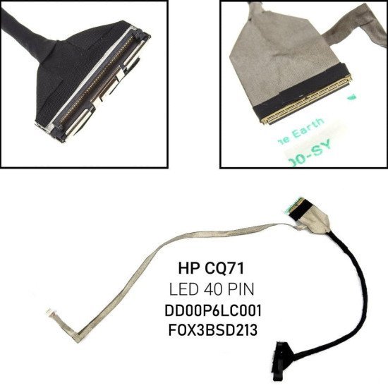 Καλωδιοταινία Οθόνης Για Hp Cq71 G71 Cq61 Type B (Καλώδιο Κάμερας Κοντό)