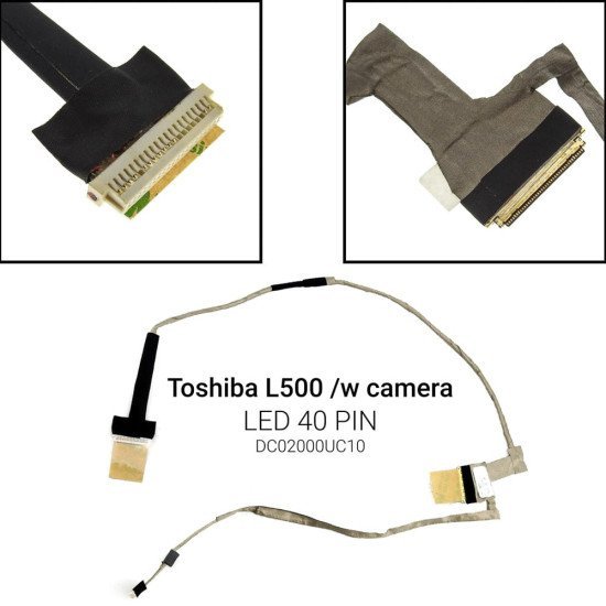 Καλωδιοταινία Οθόνης Για Toshiba L500 With Webcam Connector Led Version Καλωδιοταινία Οθόνης Για Toshiba L500 With Webcam Connector Led Version