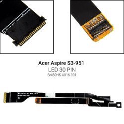 Καλωδιοταινία Οθόνης Για Acer Aspire S3-951 X5Rg Καλωδιοταινία Οθόνης Για Acer Aspire S3-951 X5Rg